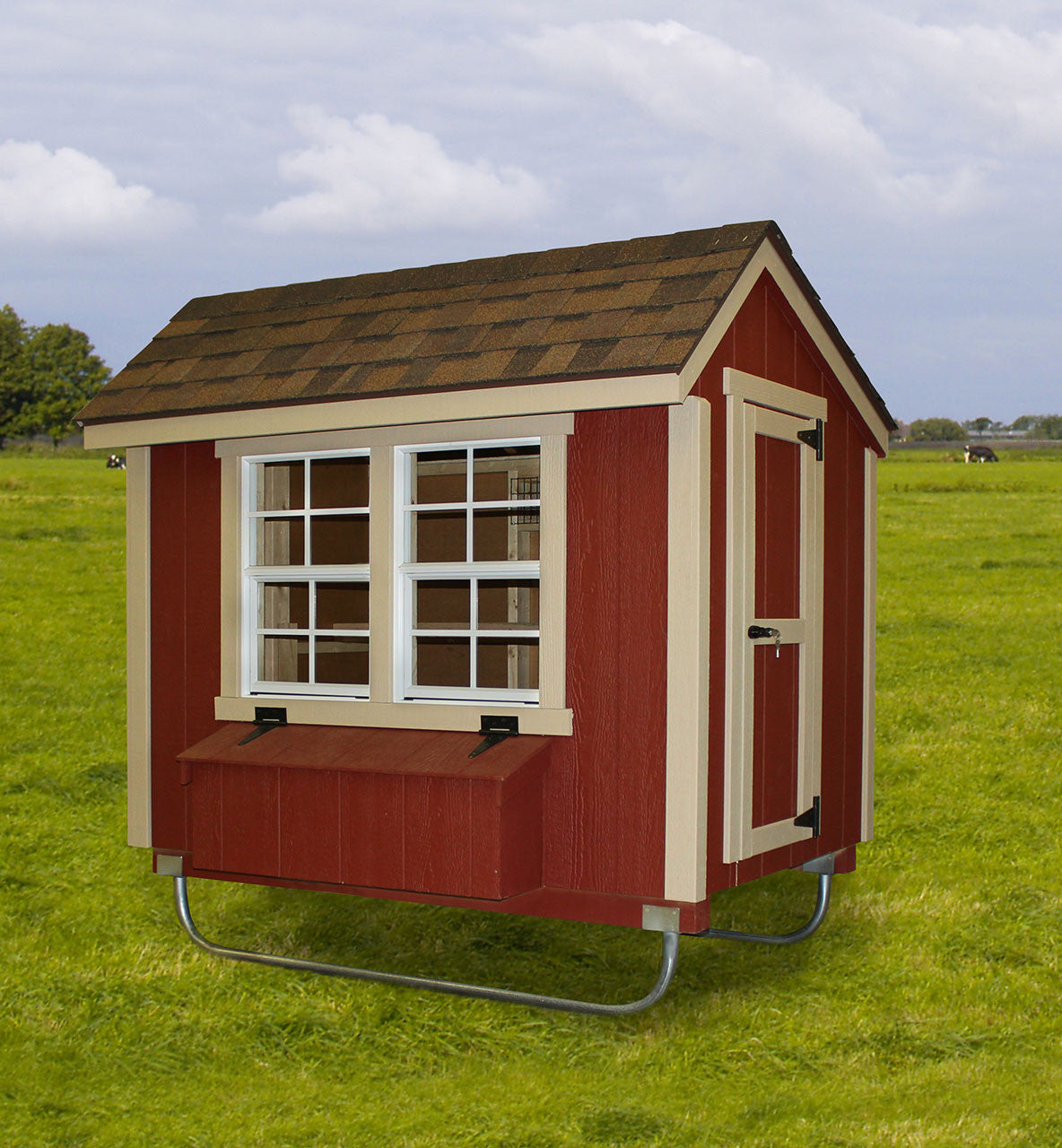 EZ-skid runners for EZ-fit Chicken Coops - Eartheasy