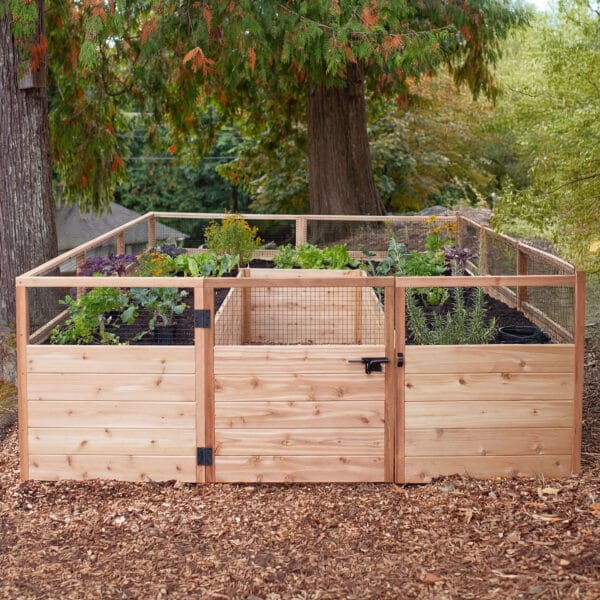 8' x 12' Complete Cedar Raised Garden Bed Kit - Eartheasy