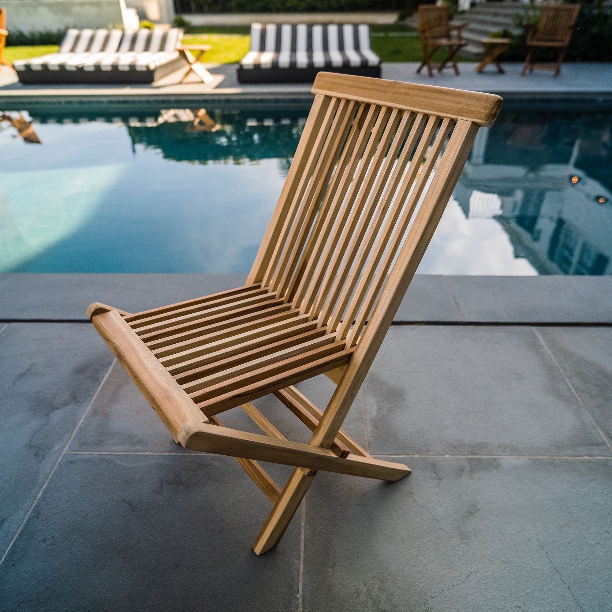 Natural Teak Telluride Outdoor Folding Patio Chair – Eartheasy