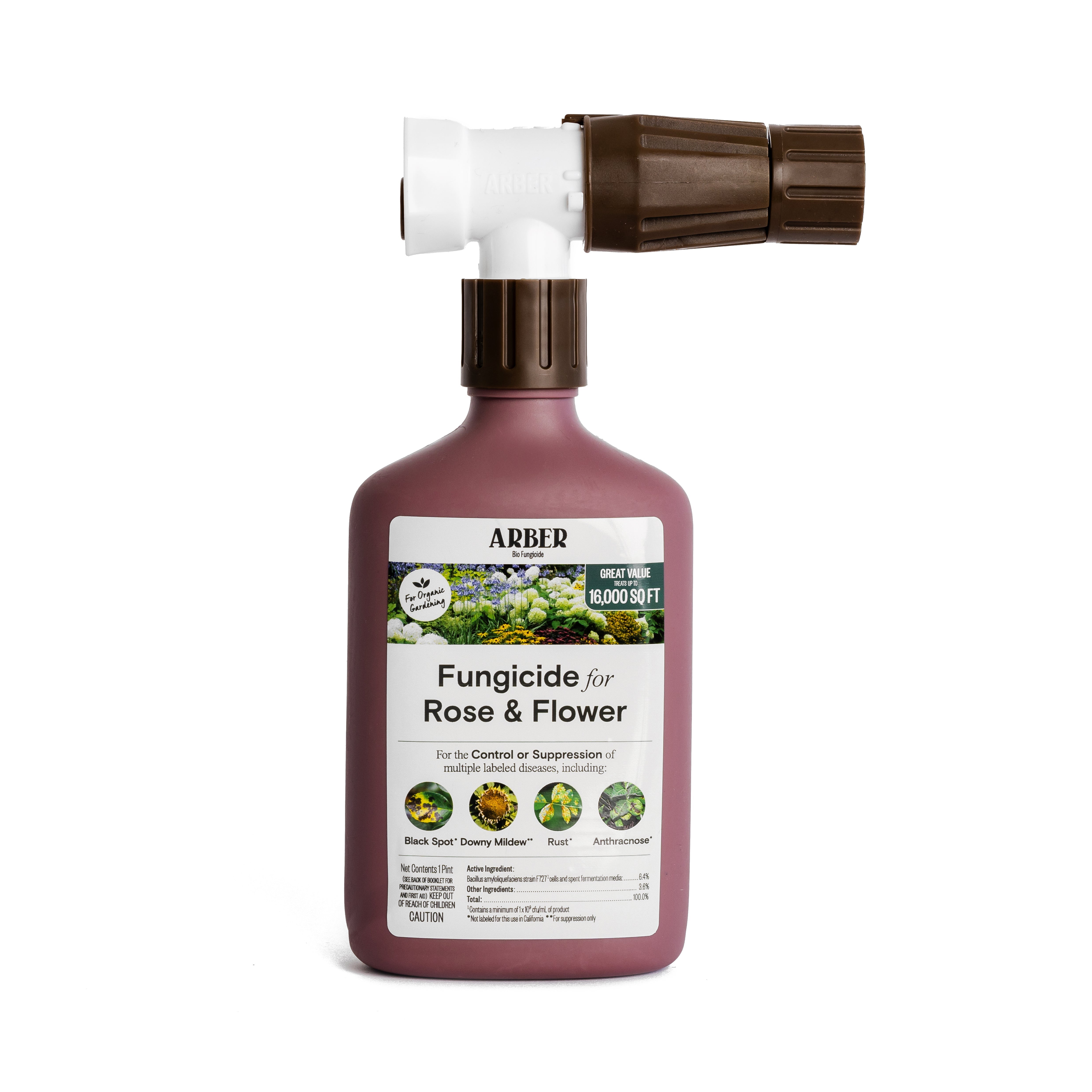 homemade fungicide for indoor plants Arber Organic Fungicide for Rose & Flower 16oz Ready To Spray