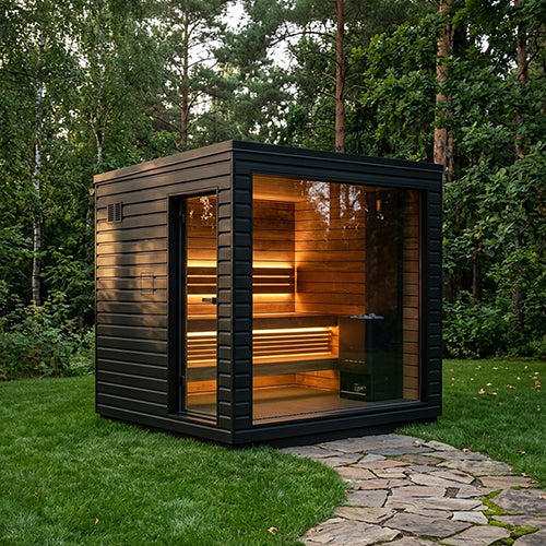 Outdoor Home Fully Assembled Sauna - 5 Persons