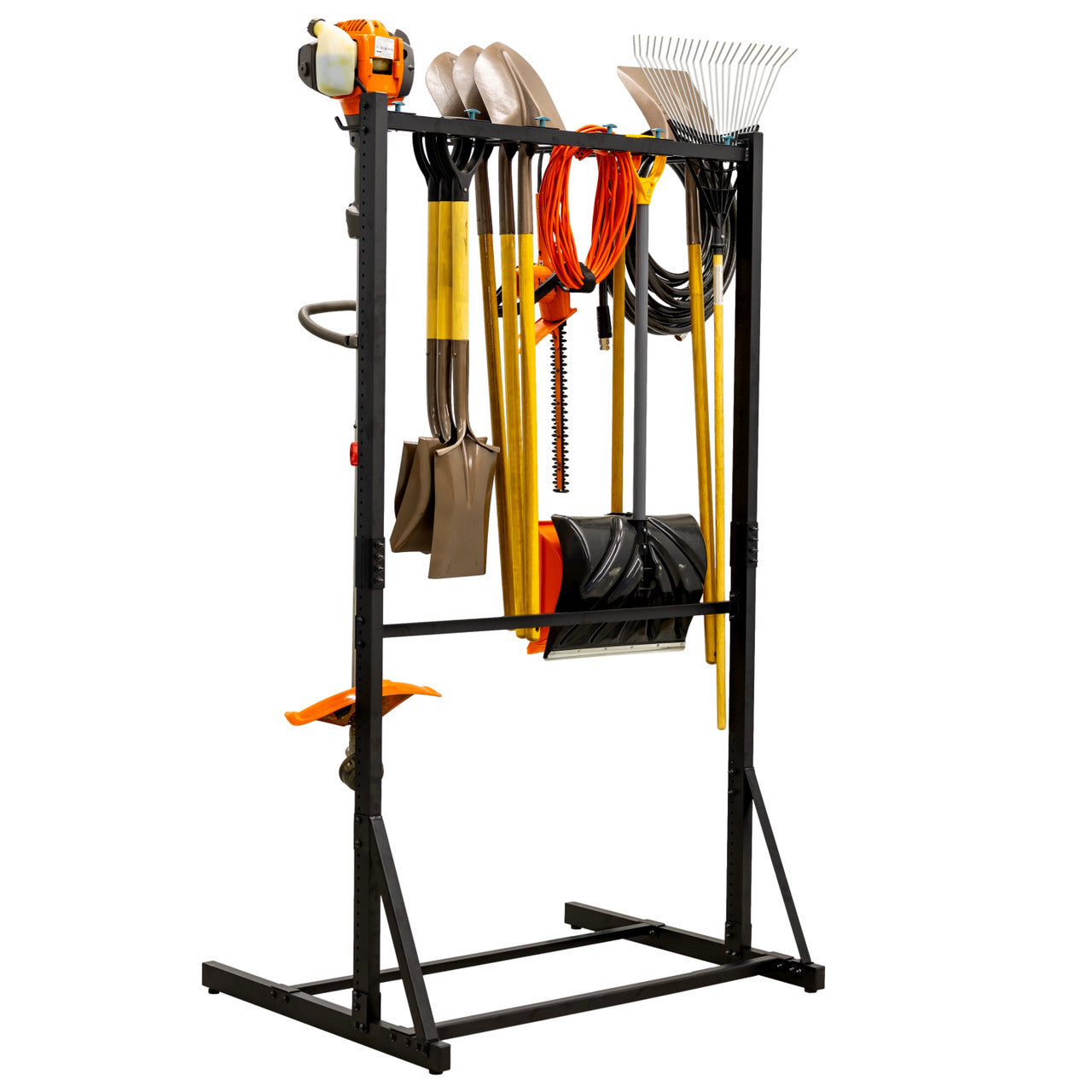 Freestanding 6-Tool Storage Organizer – 4' Tool Rack