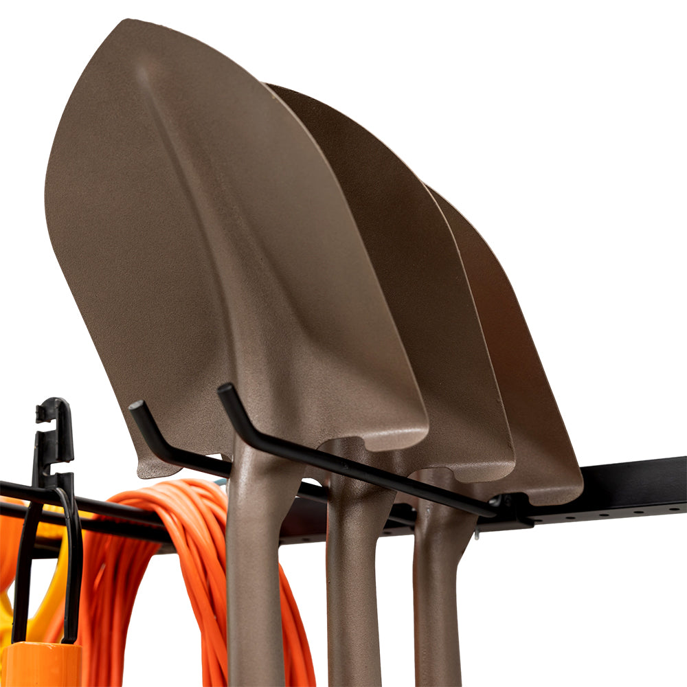 Wall-Mounted Adjustable Storage System for Tools & Gear – 4' Long