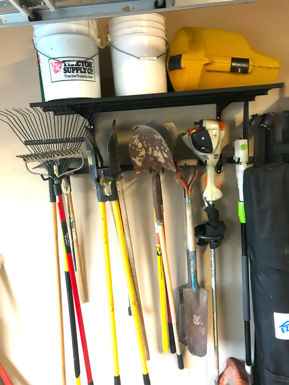 Wall-Mounted G-Tool Wire Shelf & Storage System – 4' Tool Organizer