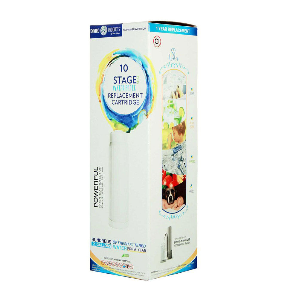 Premium 10-Stage Countertop Filtration System Replacement Cartridge