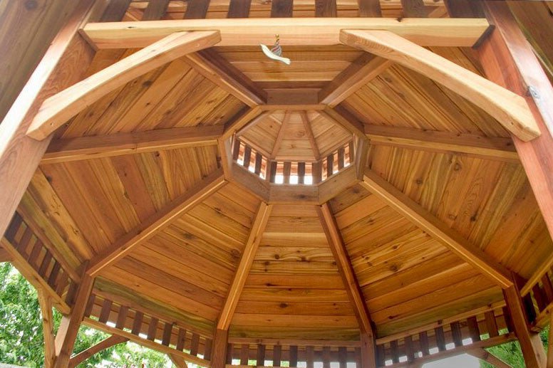 10' Cedar Panelized Octagon Gazebo Standard Kit