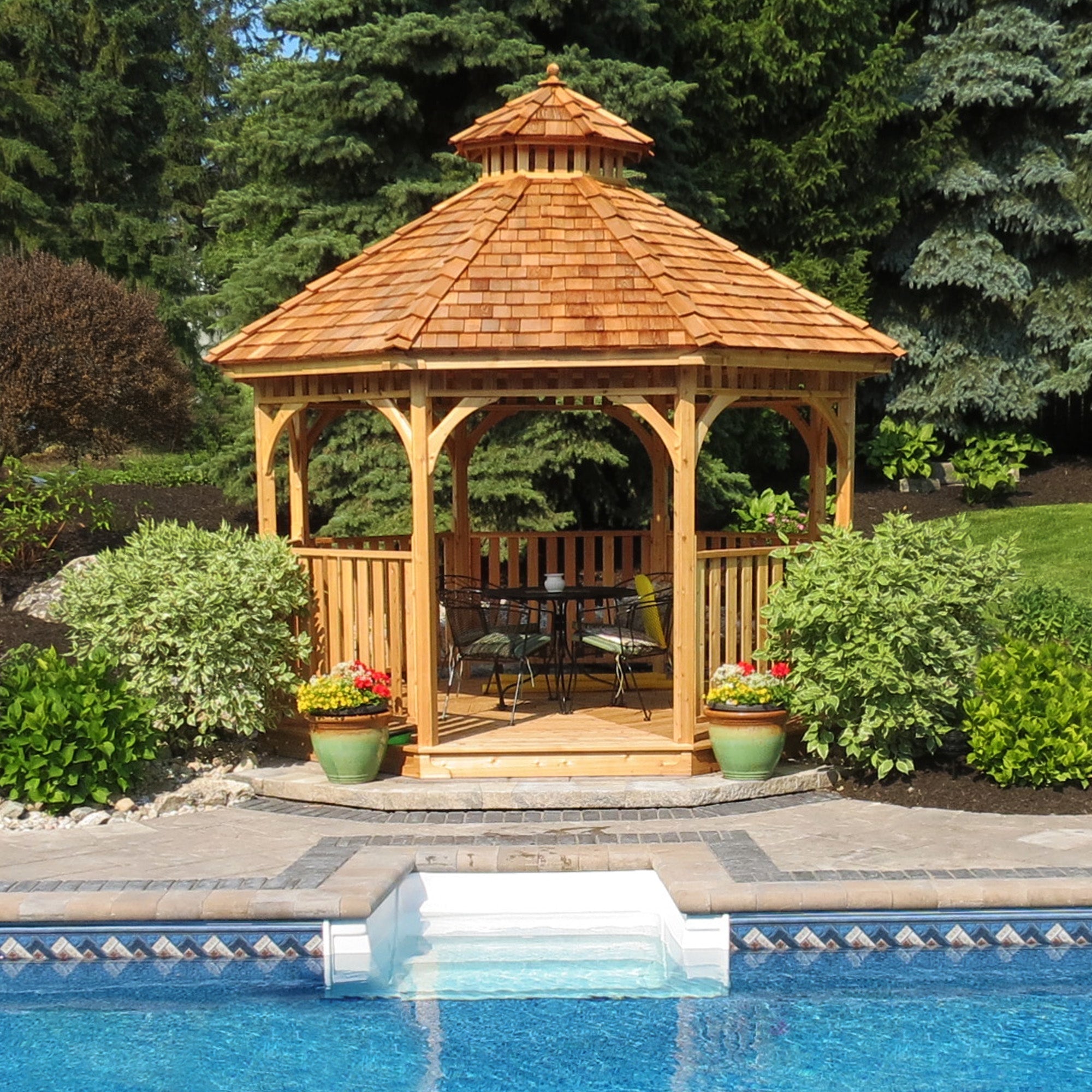 10' Cedar Panelized Octagon Gazebo Standard Kit