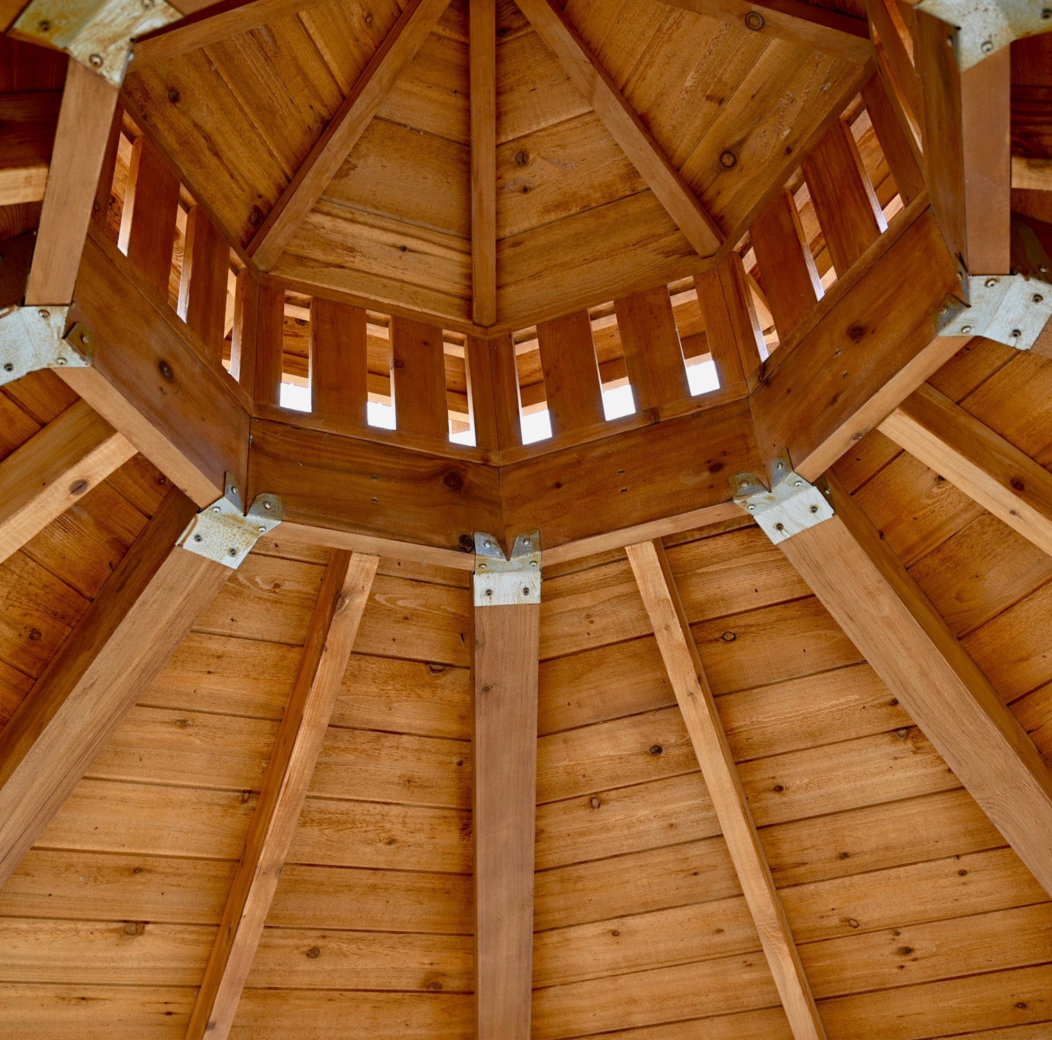 12' Cedar Panelized Octagon Gazebo Standard Kit
