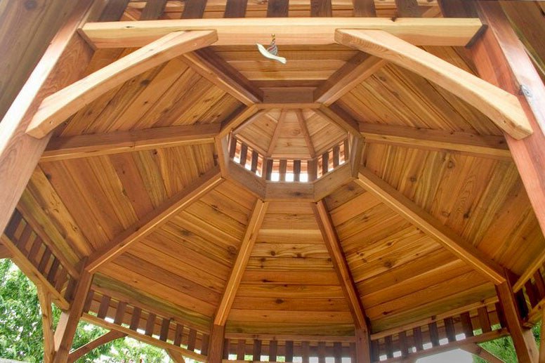 12' Cedar Panelized Octagon Gazebo Standard Kit