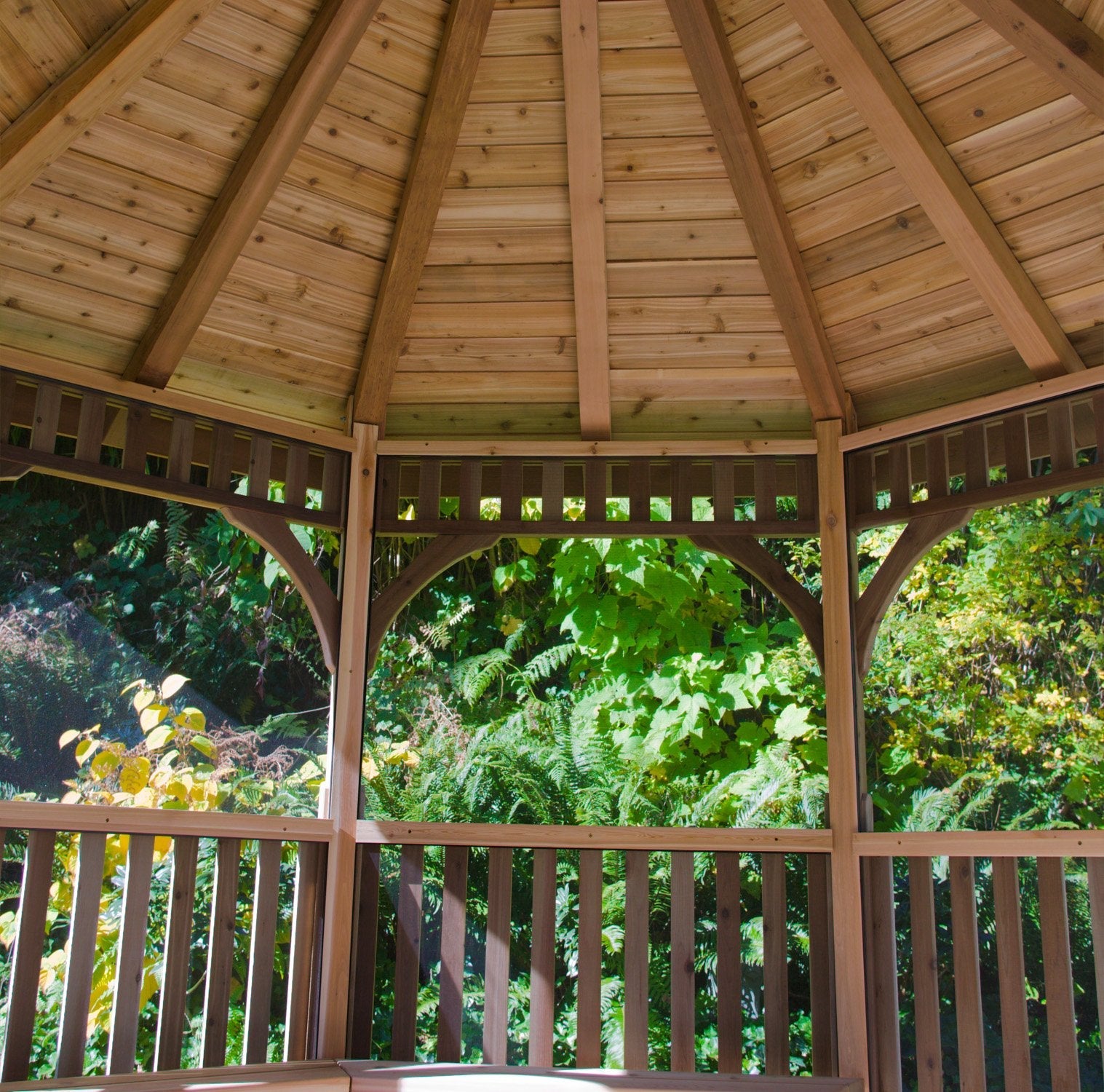 12' Cedar Panelized Octagon Gazebo Standard Kit
