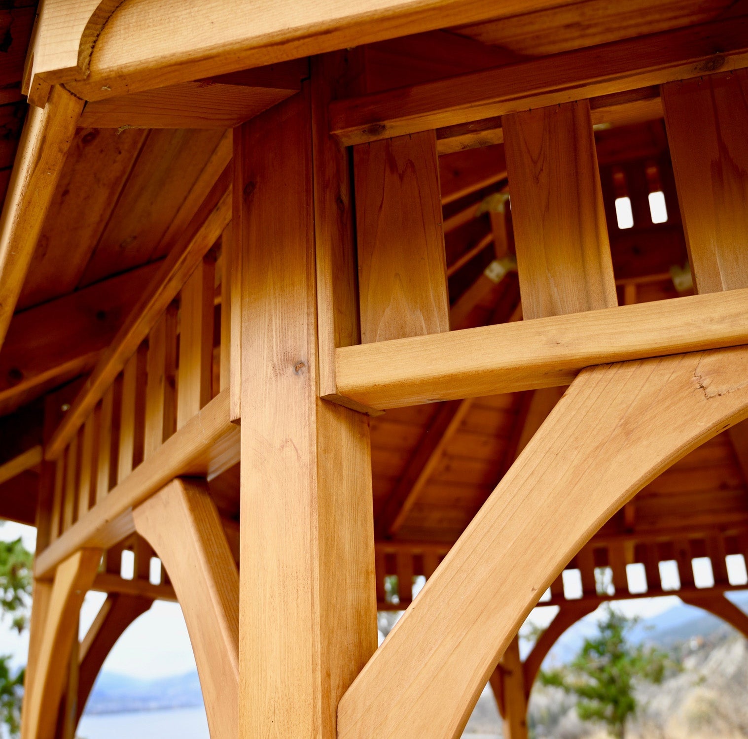 12' Cedar Panelized Octagon Gazebo Standard Kit