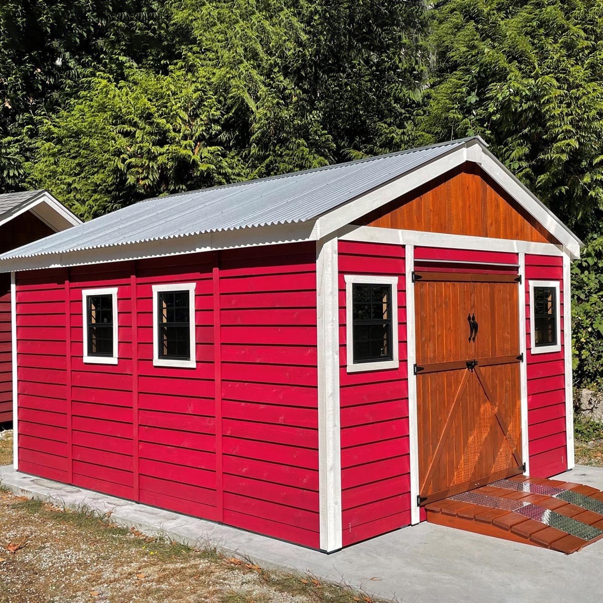 12' x 12' Space Master Cedar Storage Shed Cedar Shingle Roof