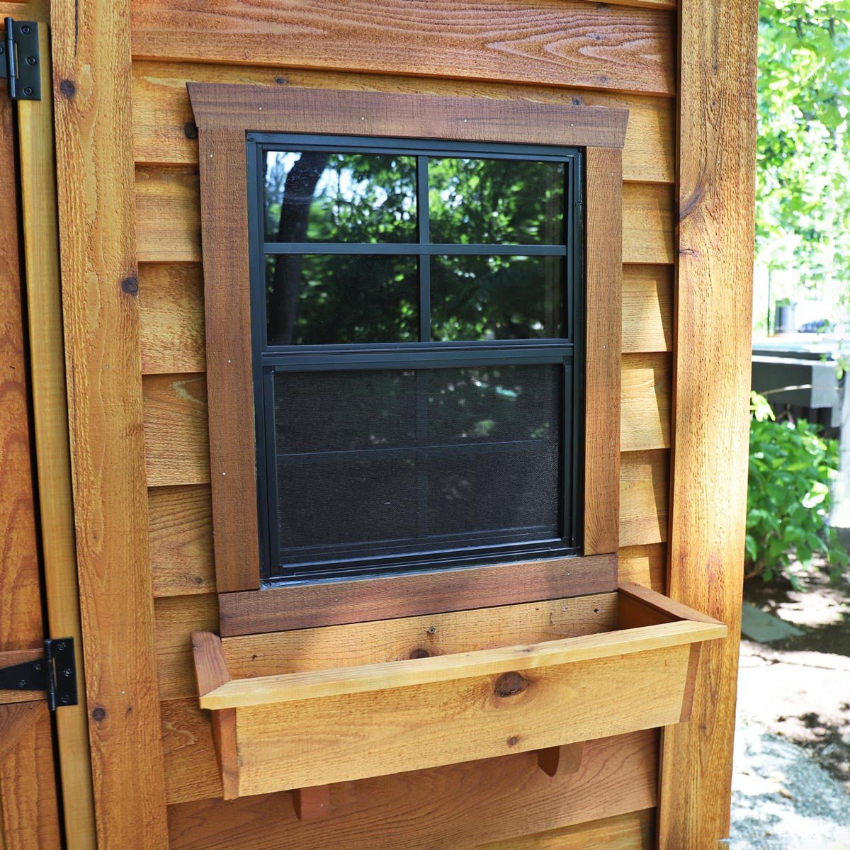 12' x 12' Space Master Cedar Storage Shed Cedar Shingle Roof