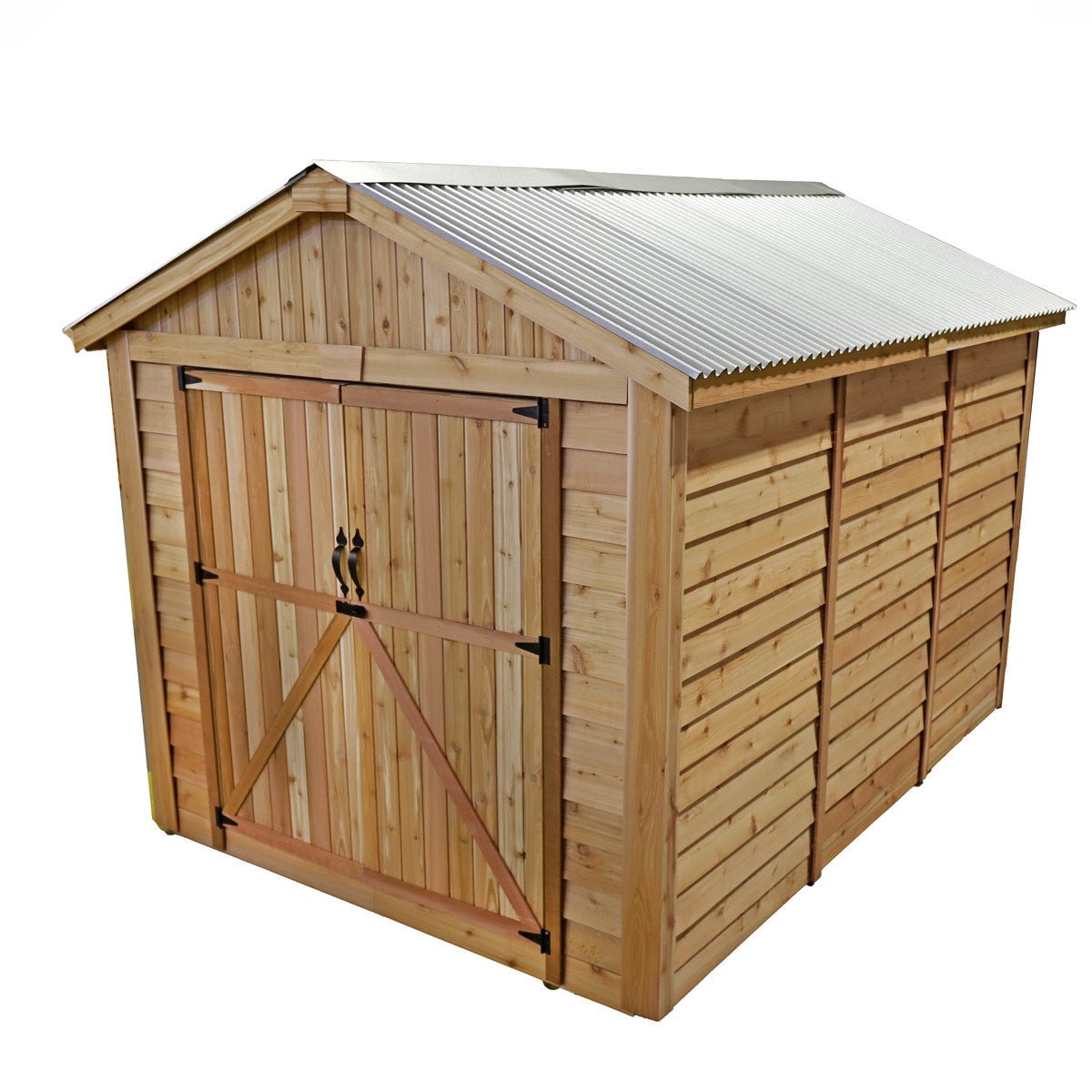 12' x 12' Space Master Cedar Storage Shed Cedar Shingle Roof