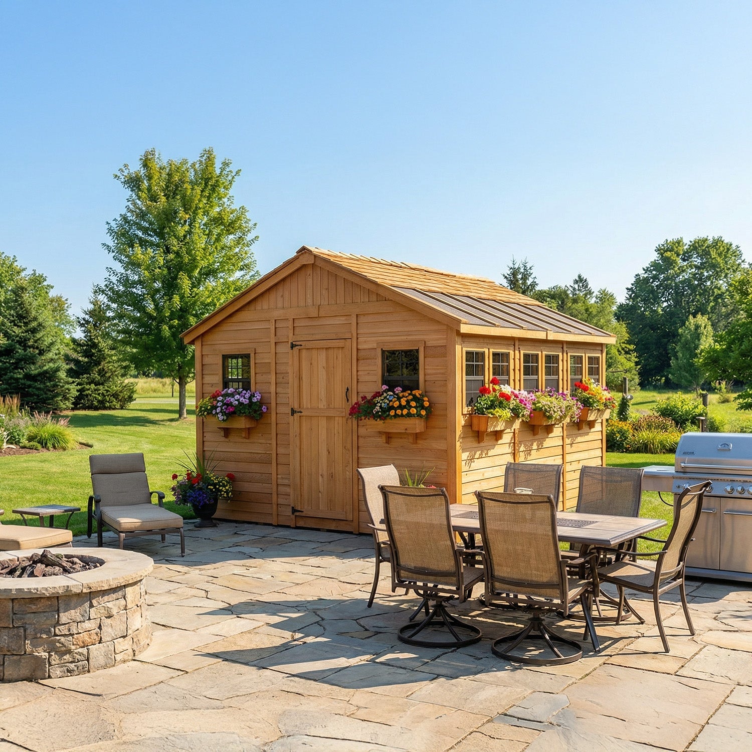 Outdoor Living Today SSGS1212 Sunshed Garden Shed, 12' x 12'
