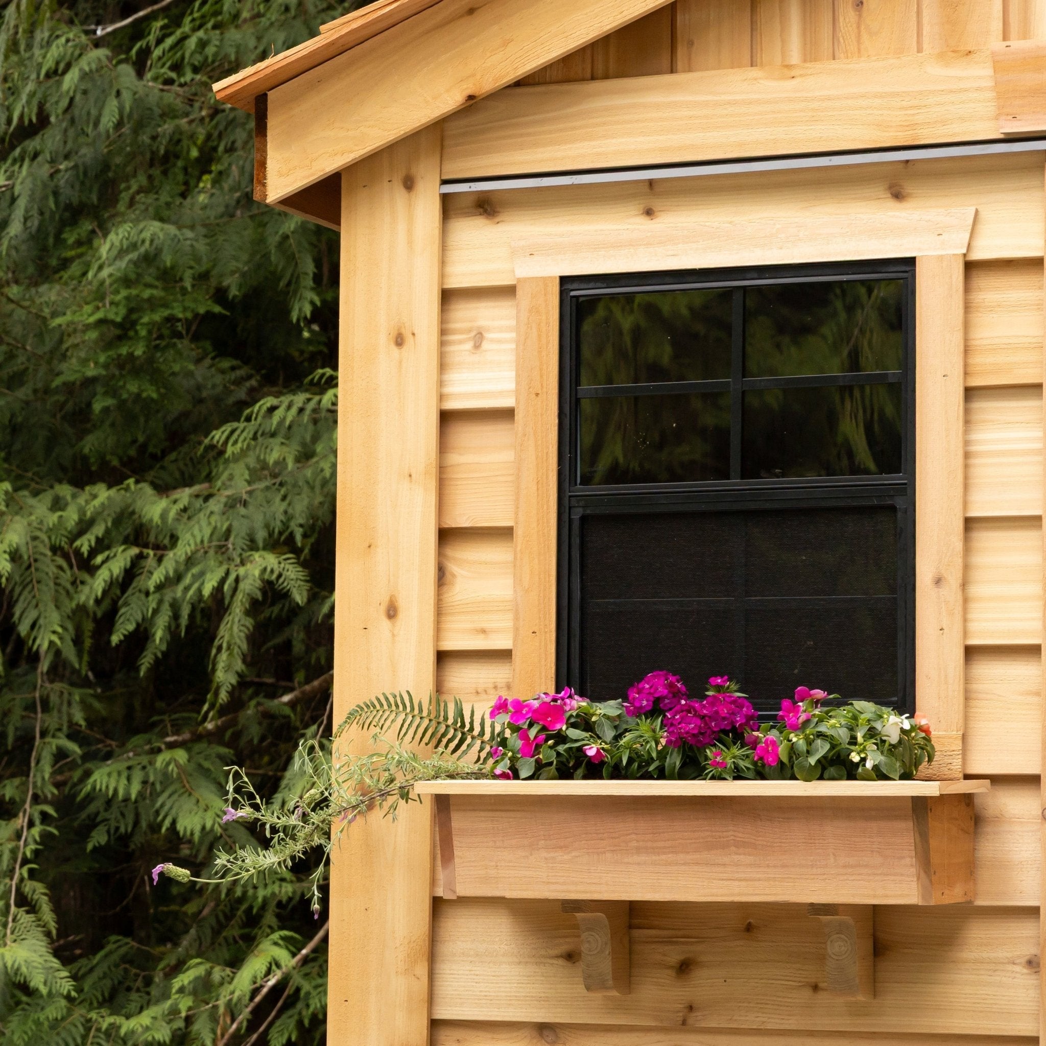 12' x 12' SunShed Garden Shed Cedar Shingle Roof