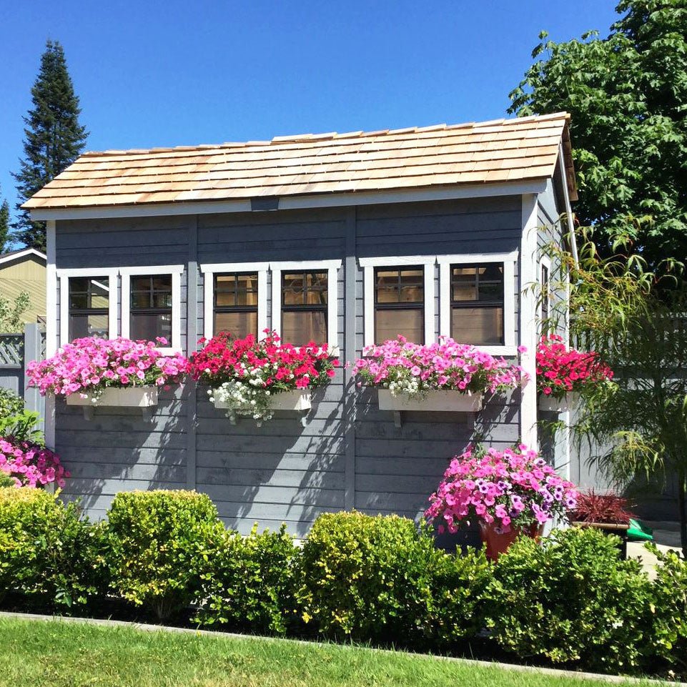 12' x 12' SunShed Garden Shed Cedar Shingle Roof