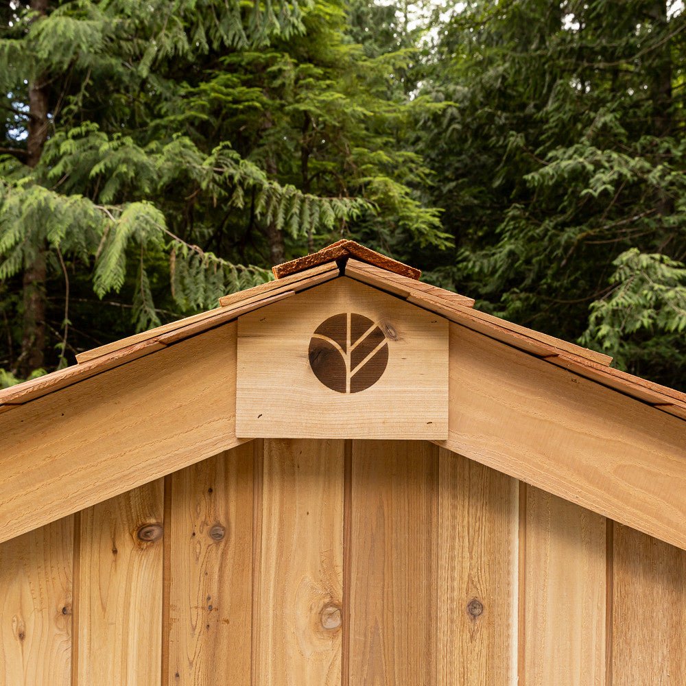 12' x 16' Space Master Cedar Storage Shed Cedar Shingle Roof
