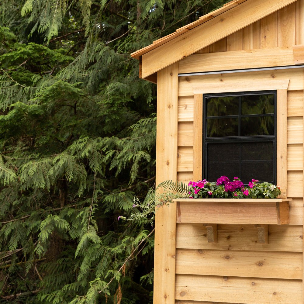 12' x 16' Space Master Cedar Storage Shed Cedar Shingle Roof