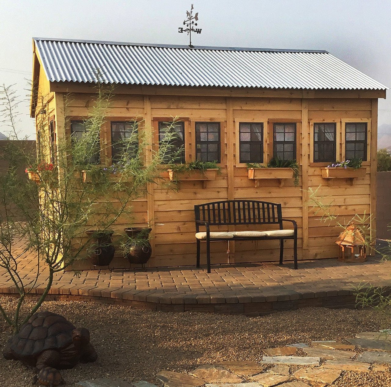 12' x 16' SunShed Garden Shed Metal Roof