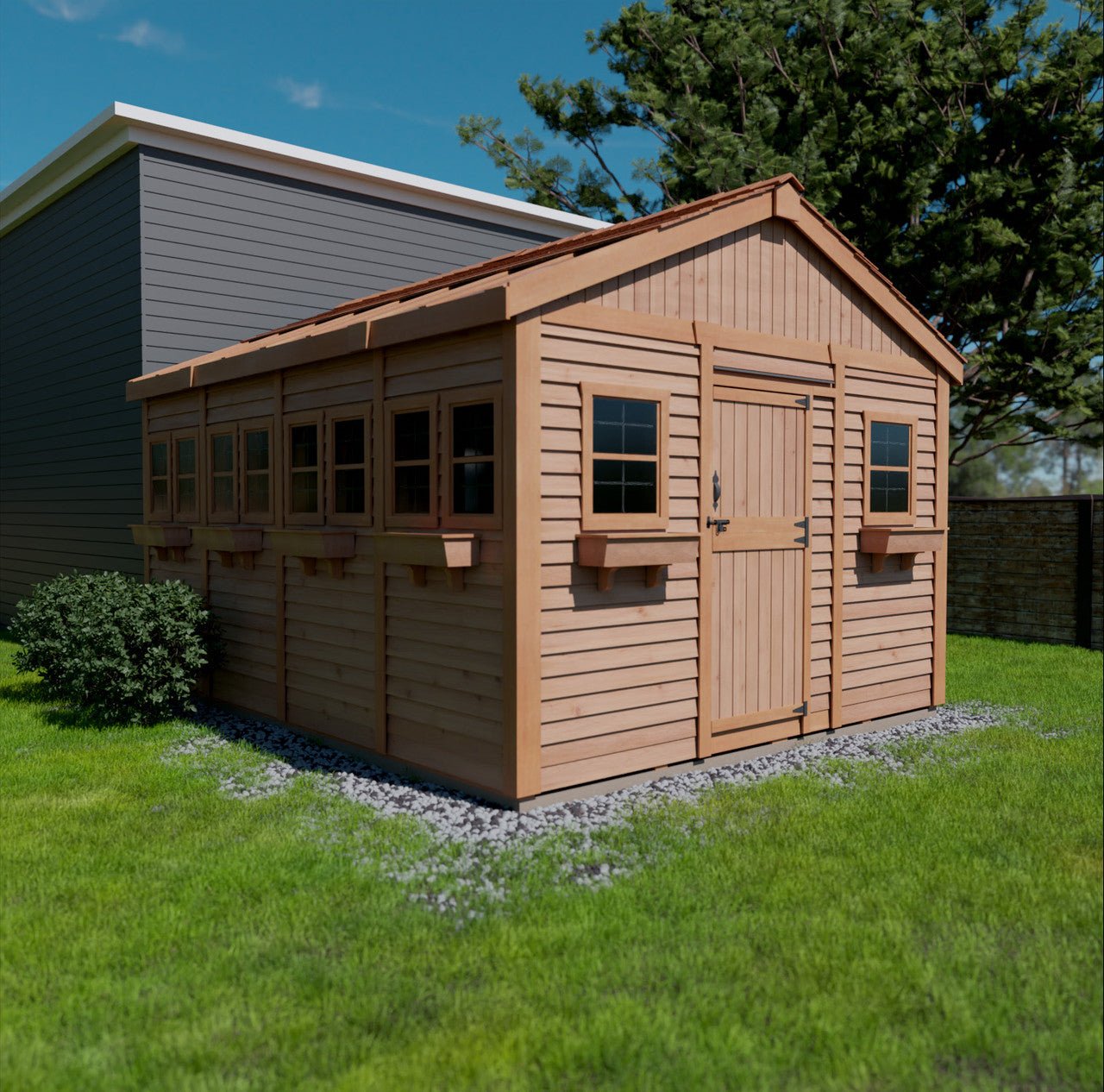 12' x 16' SunShed Garden Shed Metal Roof