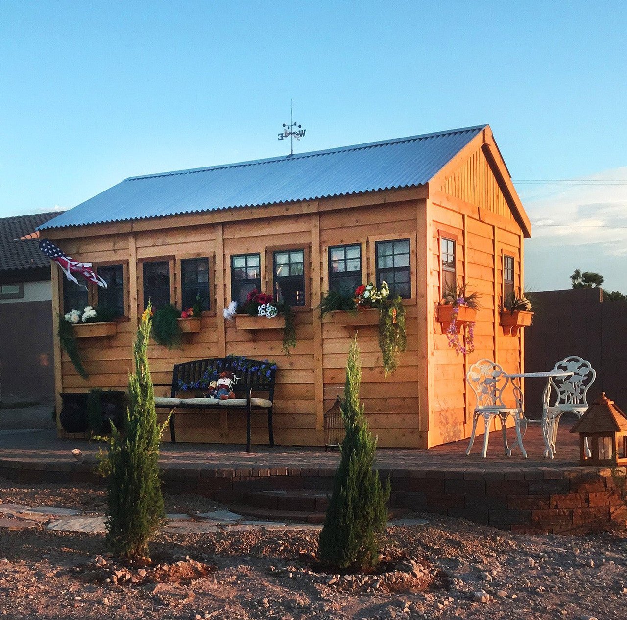 12' x 16' SunShed Garden Shed Metal Roof