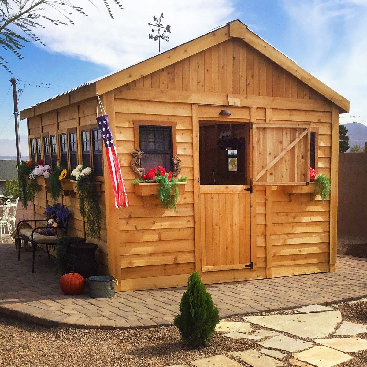 12' x 16' SunShed Garden Shed Metal Roof