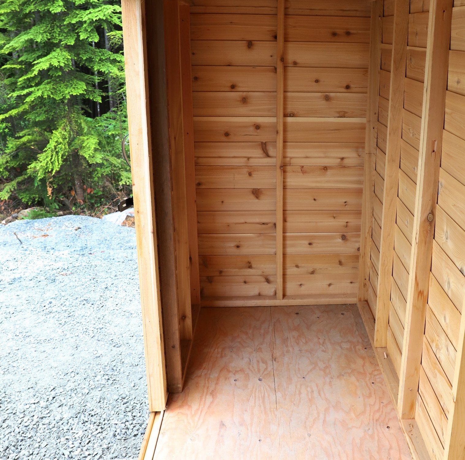 12' x 4' SpaceSaver Storage Shed - Sliding Double Doors