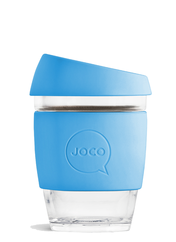 Reusable Glass Coffee Cup 12oz