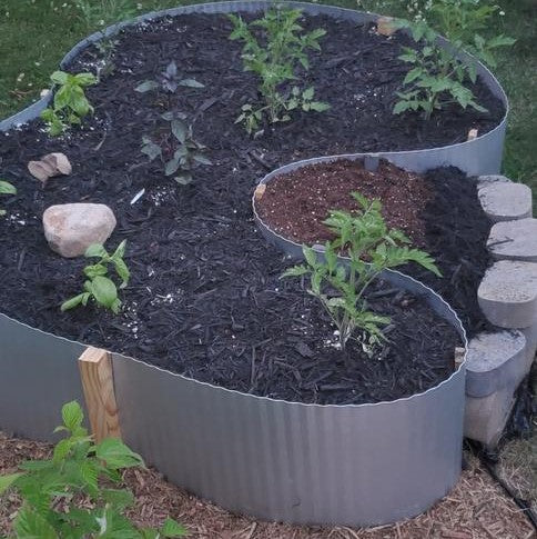 Corrugated Metal Landscape Edging - 10' Lengths