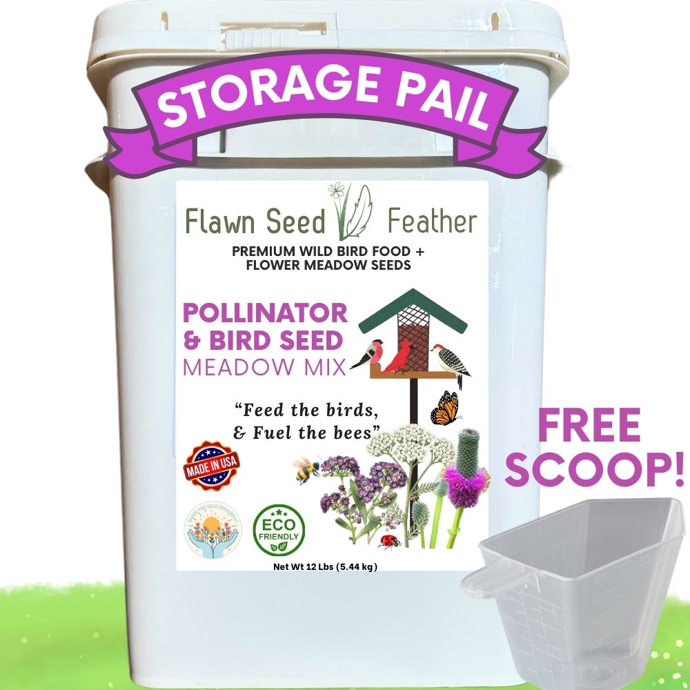 Premium Pollinator & Wild Bird Seed Mix - Flowering Meadow Blend