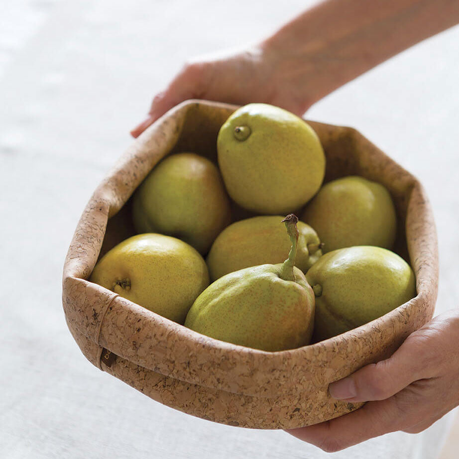 Natural Cork Fabric Bowl