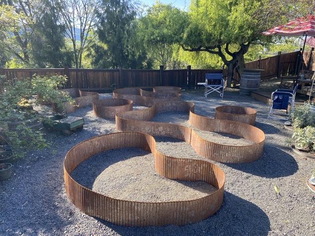 Corrugated Metal Landscape Edging - 10' Lengths