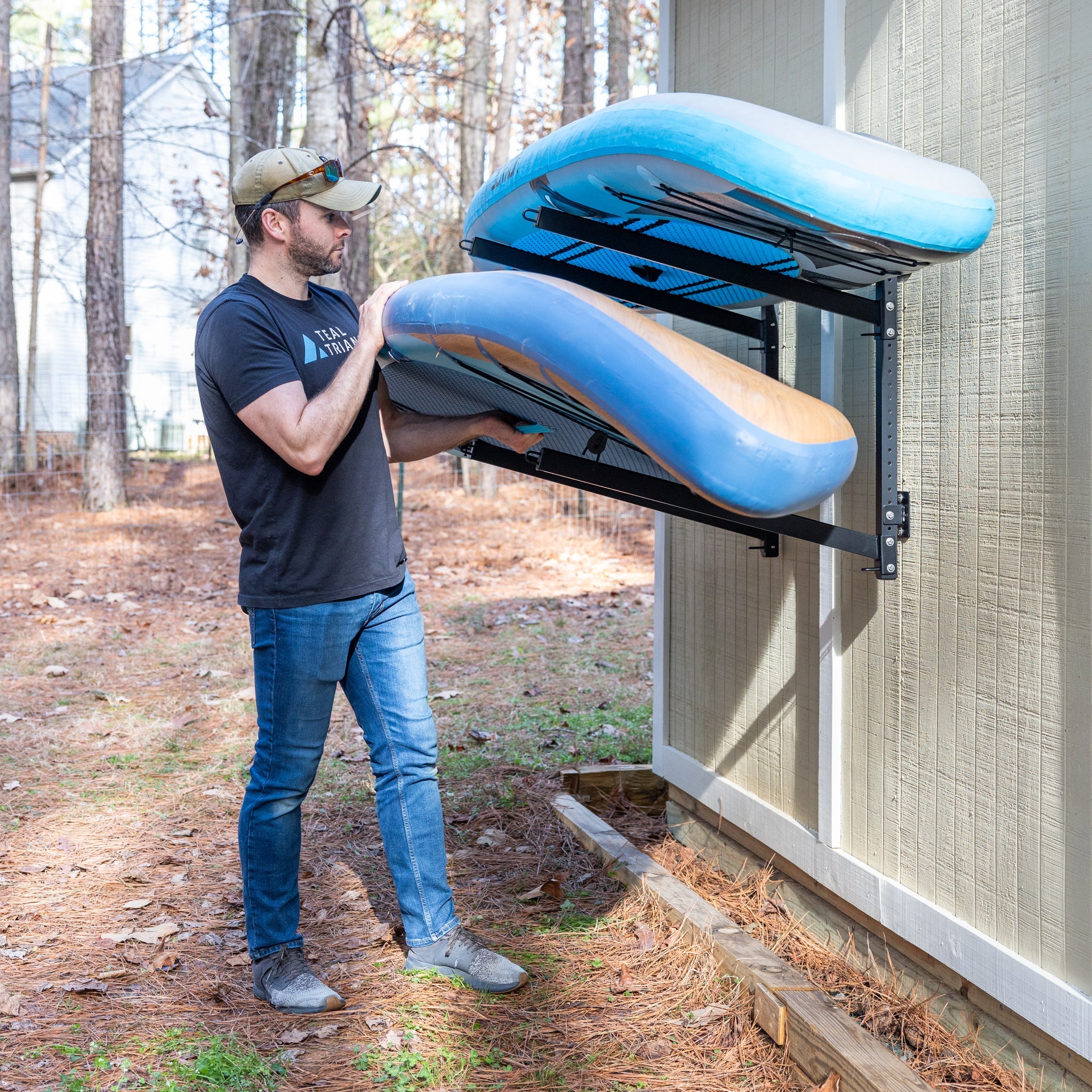 Sandbridge Outdoor Adjustable Storage Rack - 2 Level SUP & Surfboard Organizer