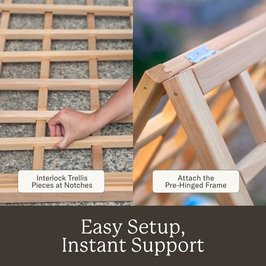 Natural Cedar A-Frame Trellises