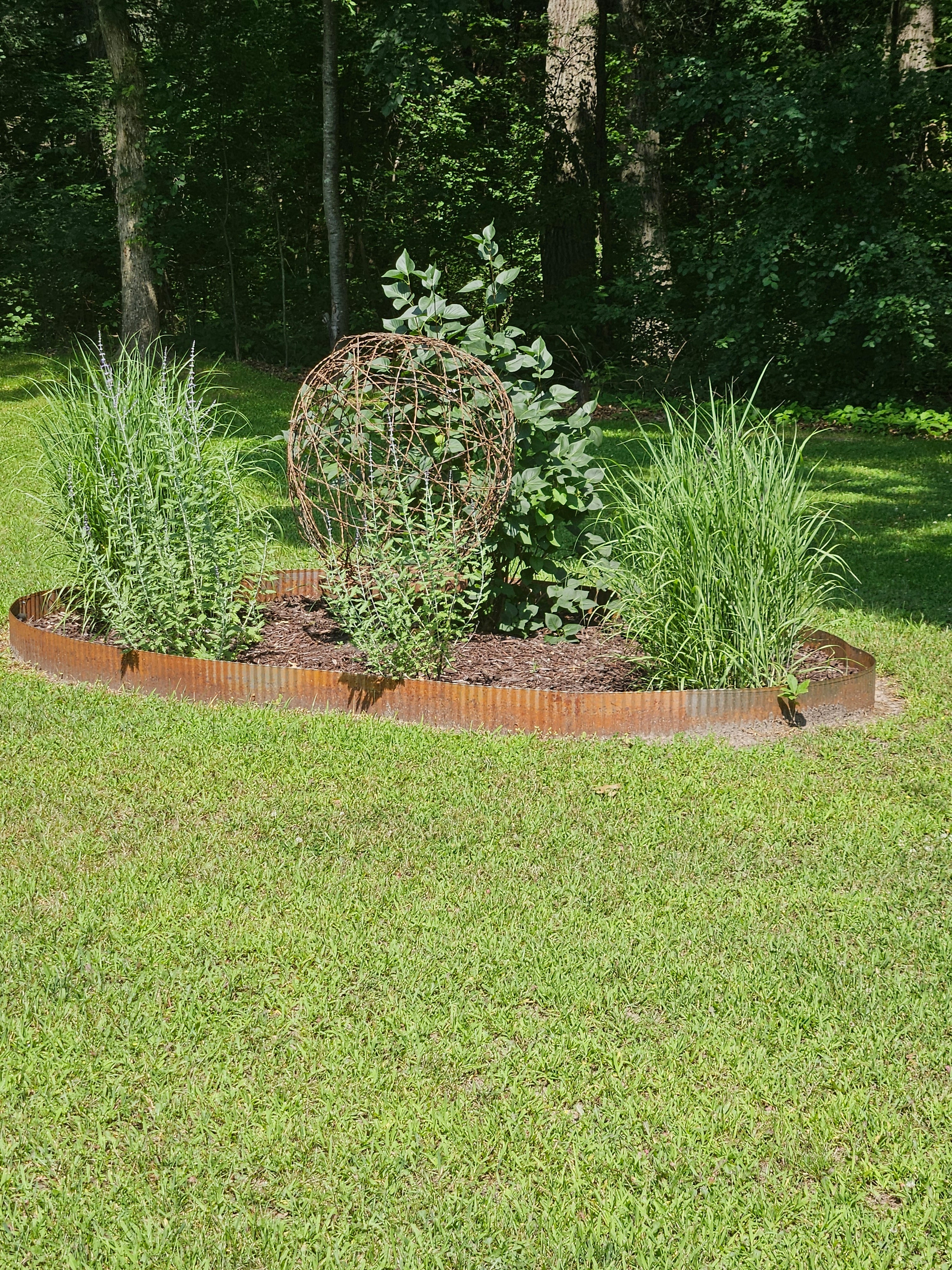 Corrugated Metal Landscape Edging - 10' Lengths