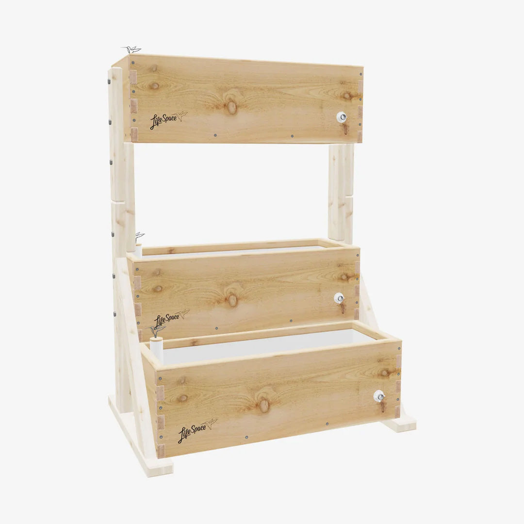 Canopy Self-Watering Vertical Cedar Planter