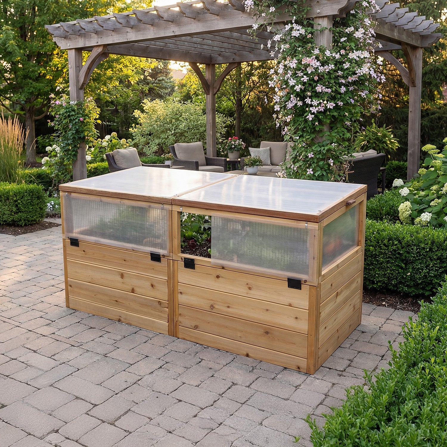 3' x 6' Raised Garden Bed Mini Greenhouse Kit