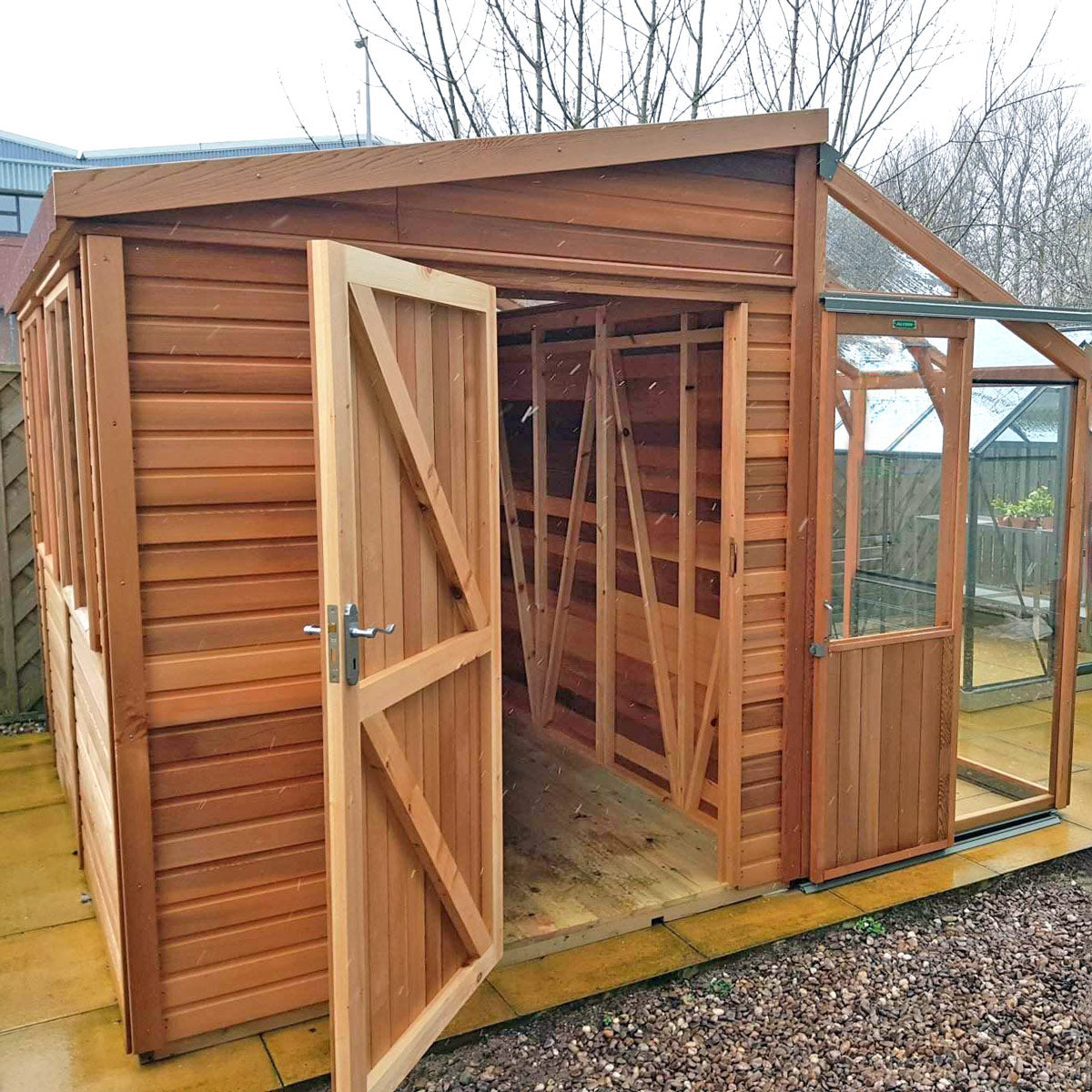 Fusion Cedar Greenhouse and Workshop