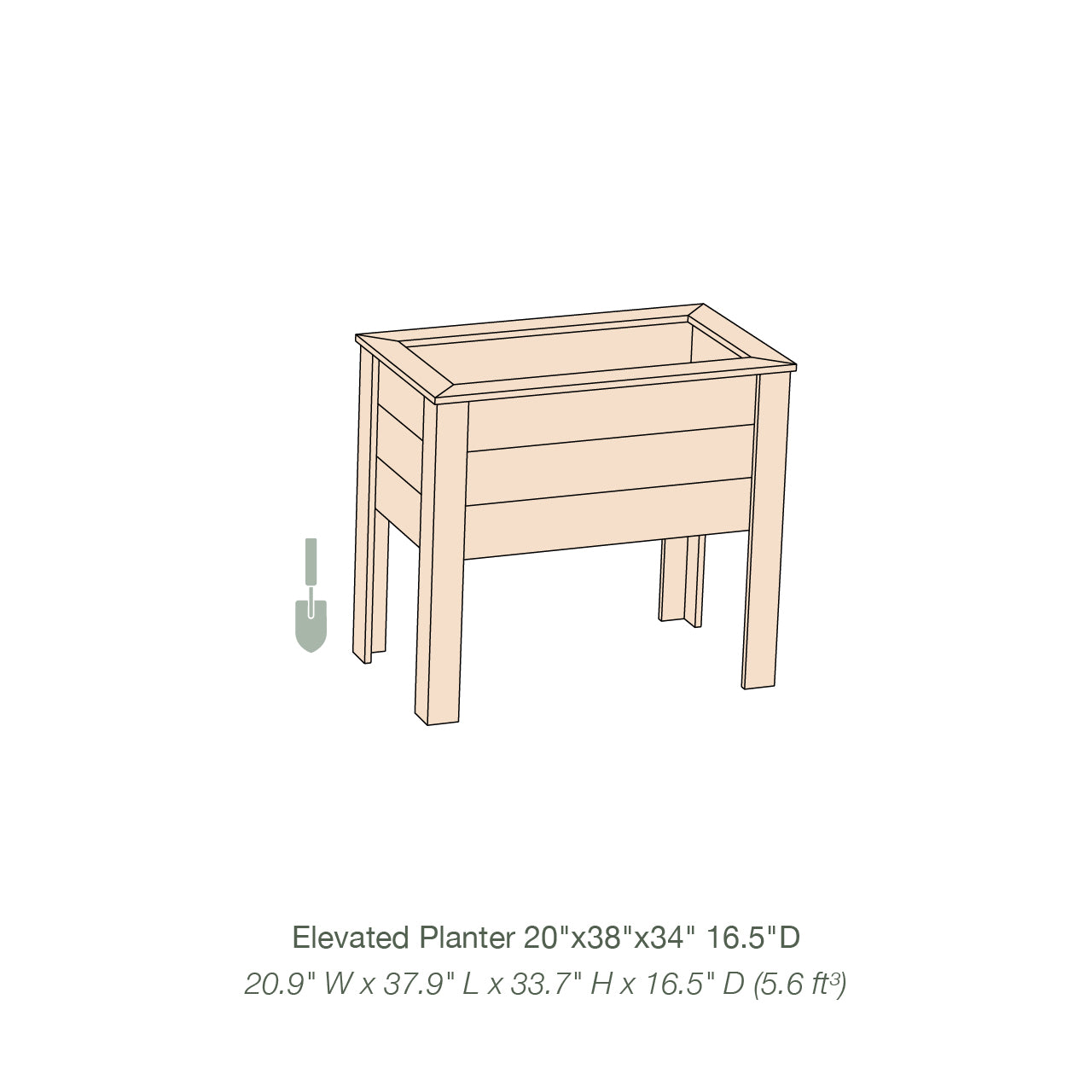 Natural Cedar Elevated Garden Planter