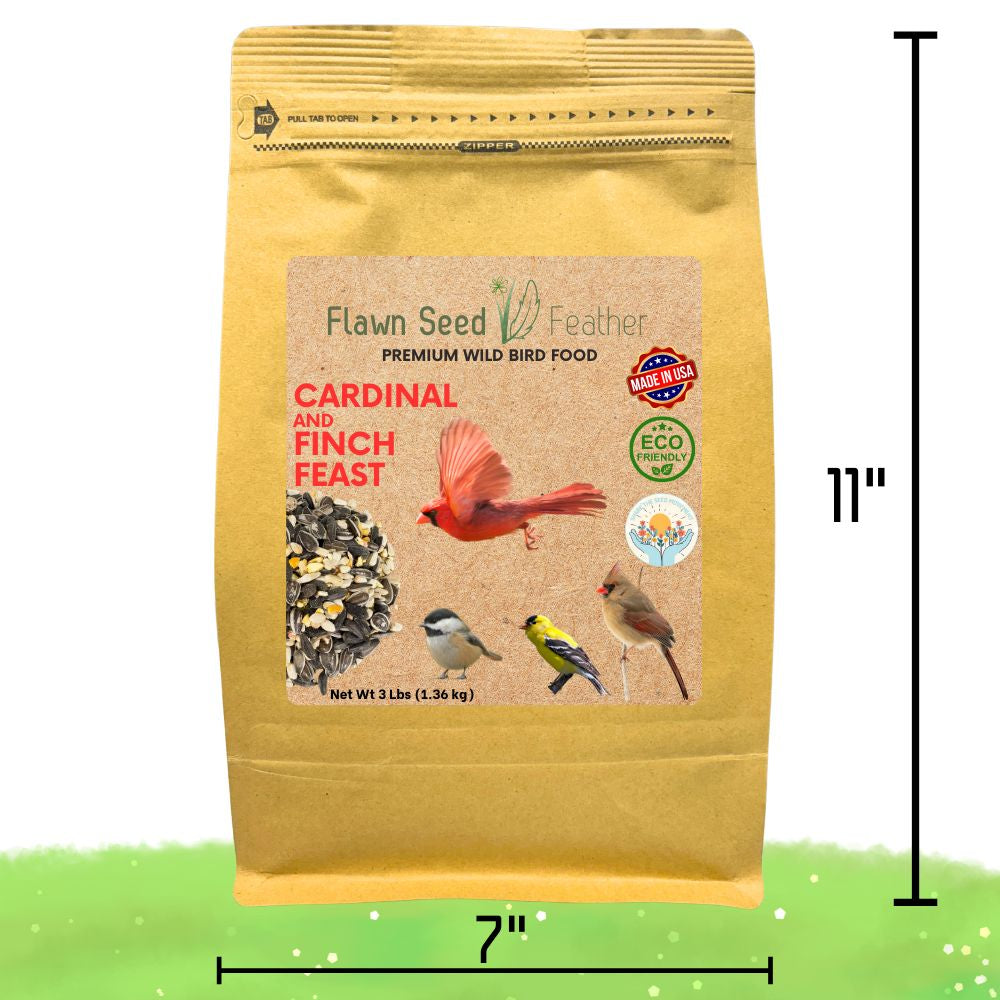 Premium Wild Bird Seed - Cardinal & Finch Feast Mix