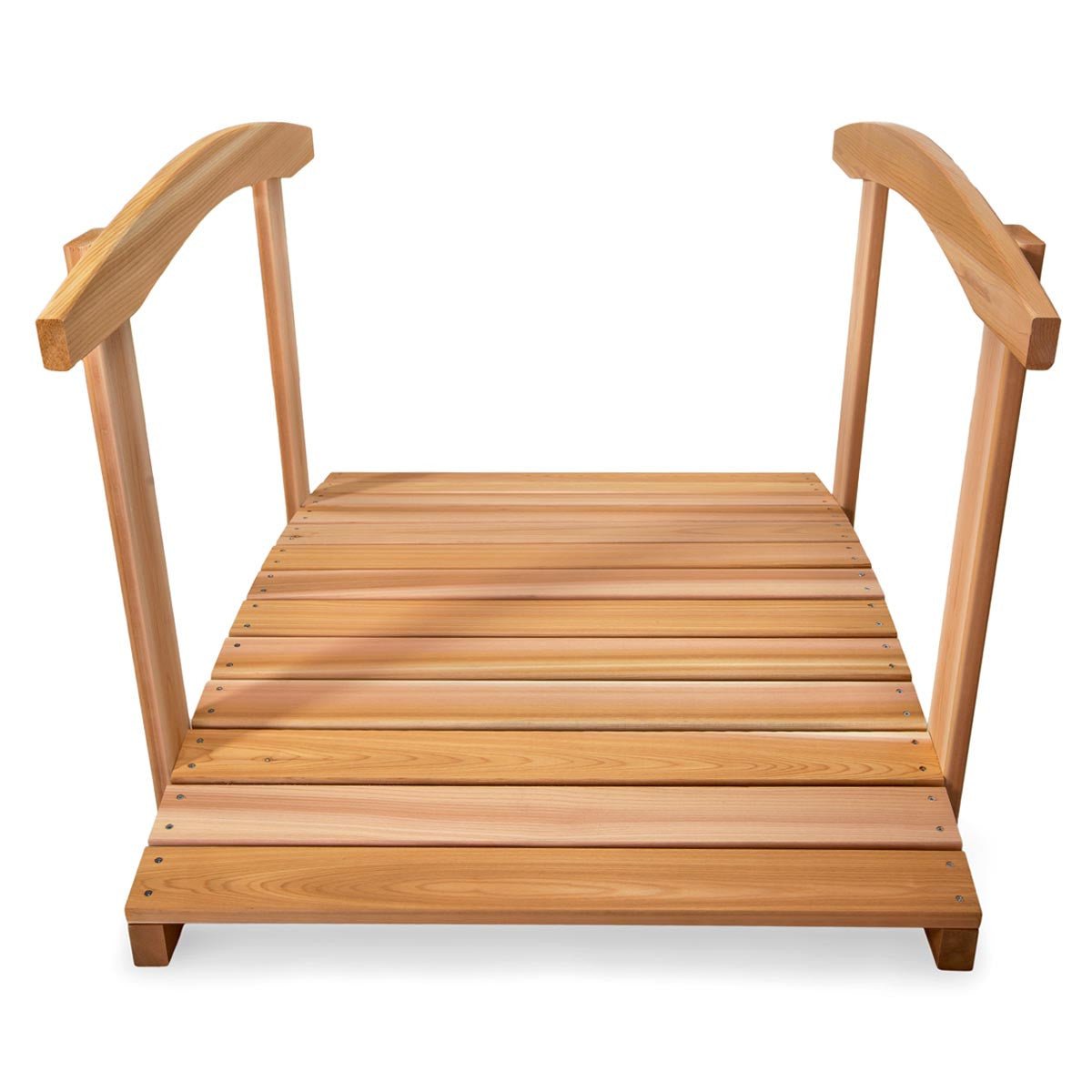 4' Cedar Garden Bridge & Handrails option3