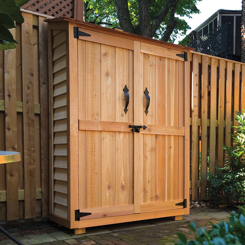4' x 2' Garden Chalet Shed - Eartheasy
