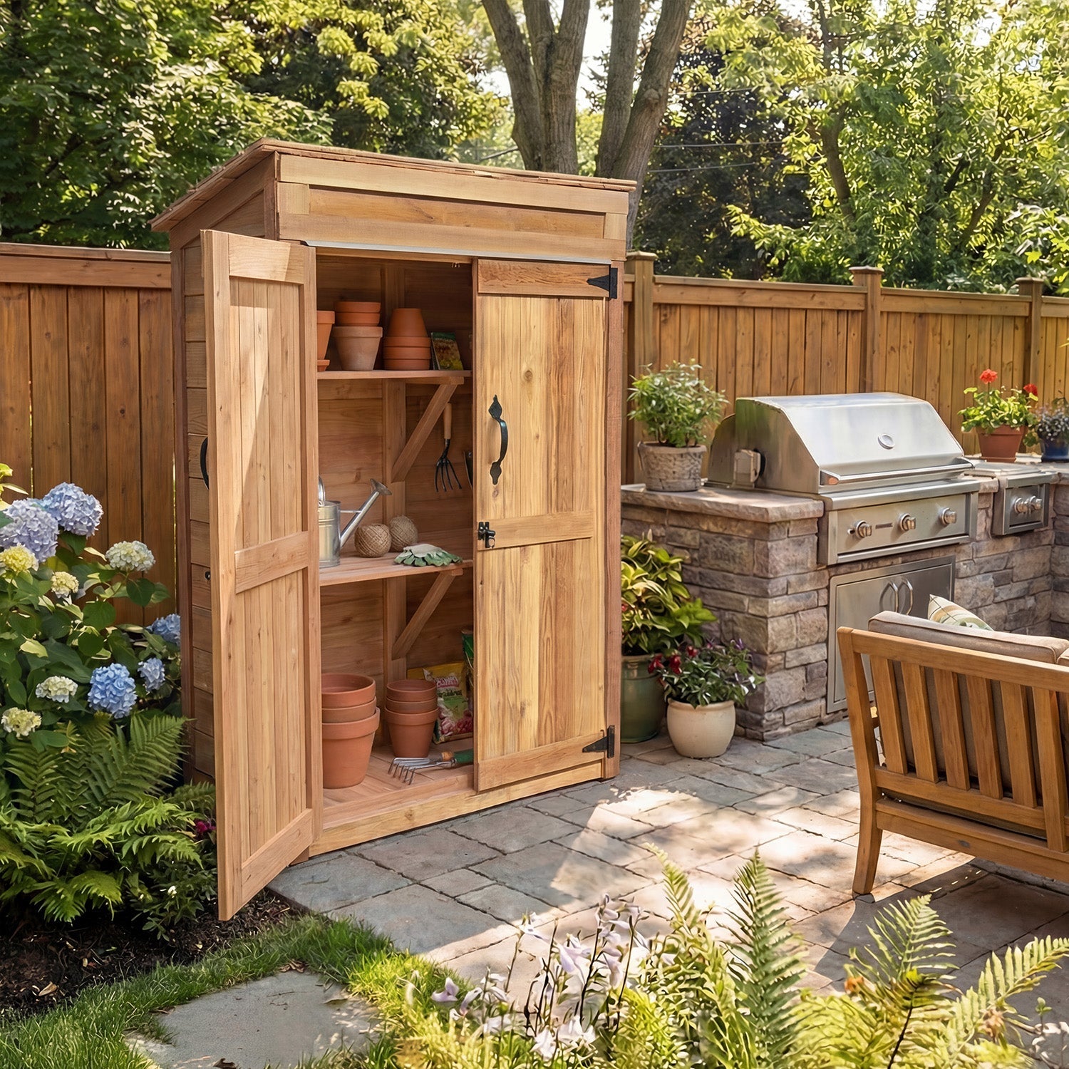 4' x 2' Garden Chalet Shed option3