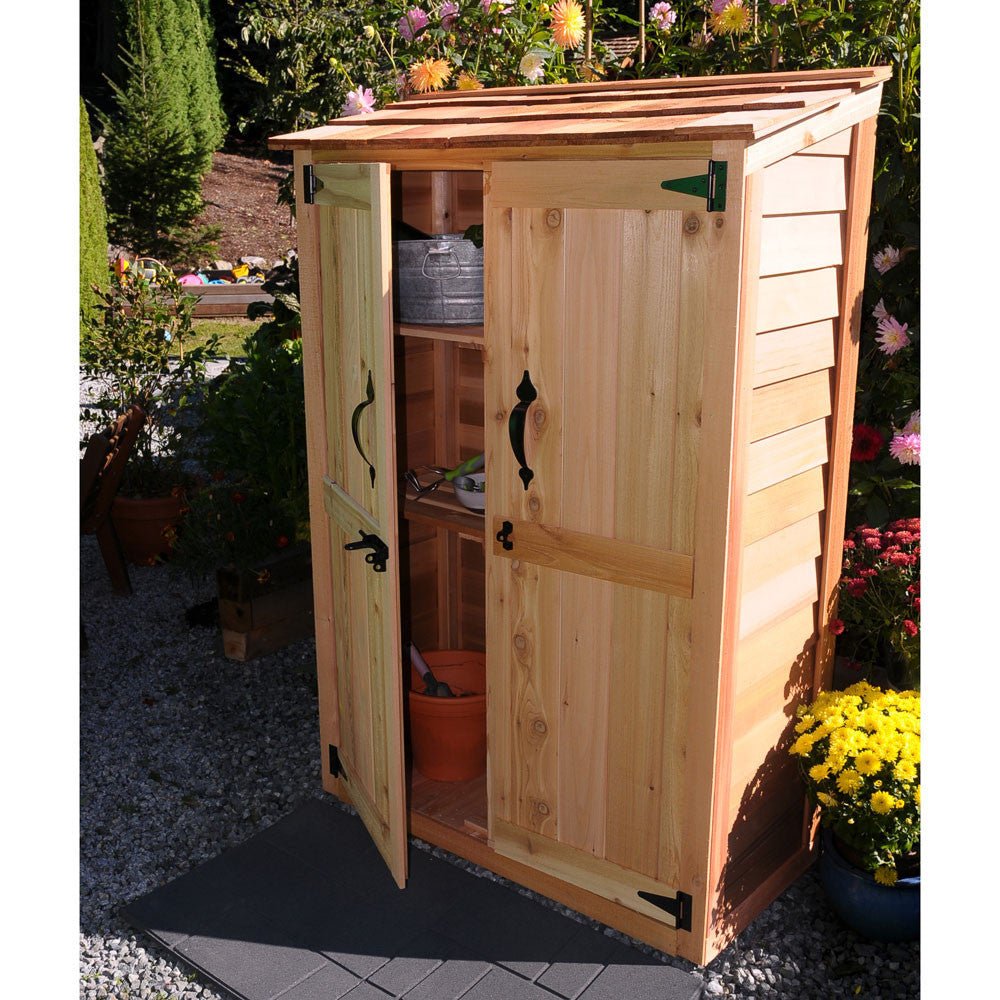 4' x 2' Garden Chalet Shed - Eartheasy