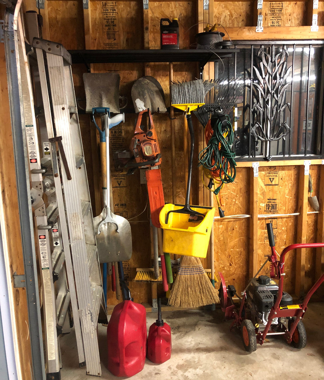 Wall-Mounted G-Tool Wire Shelf & Storage System – 4' Tool Organizer