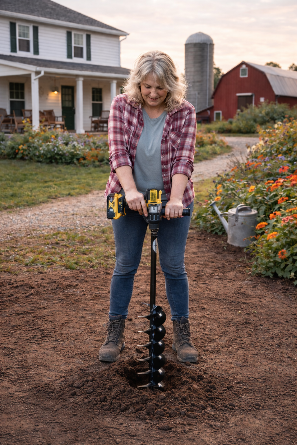 Planting & Digging Garden Auger - 4" x 28"