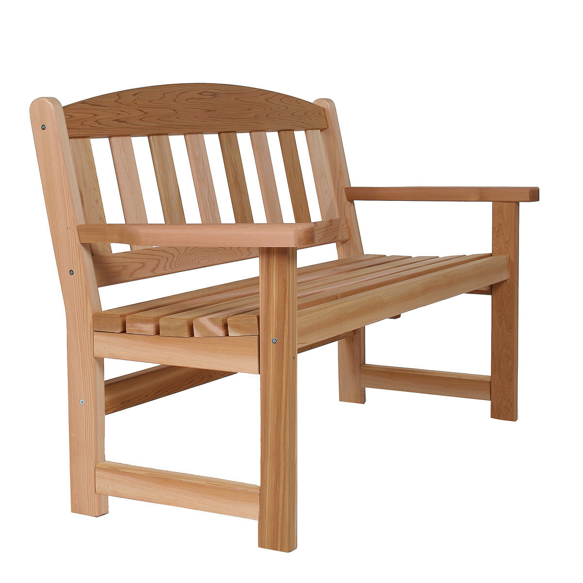 Deluxe Cedar Garden Bench - 4' Wide