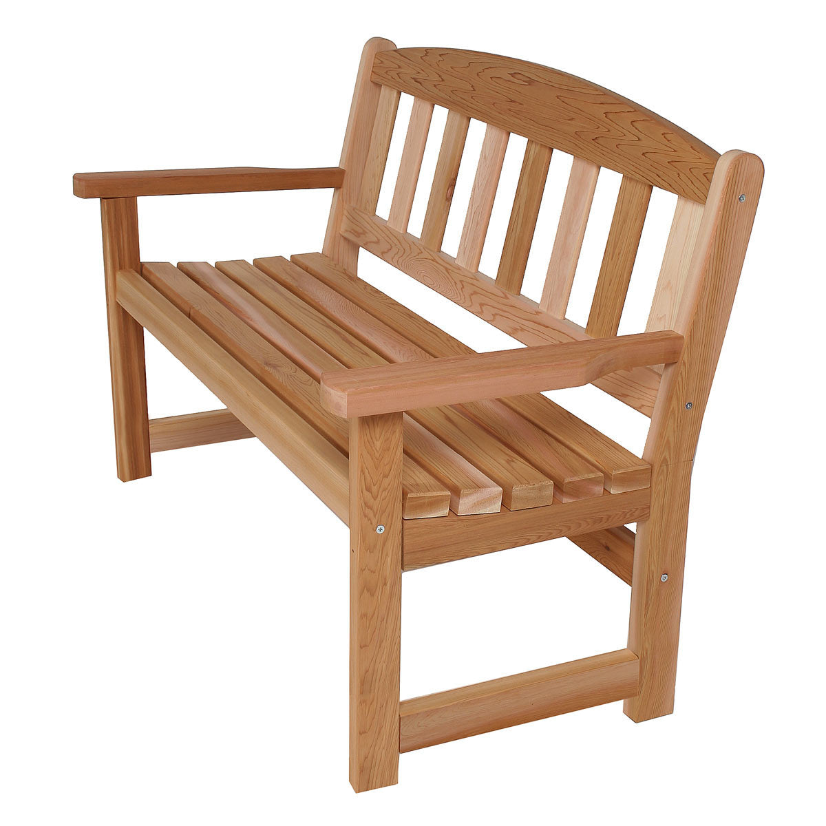 Deluxe Cedar Garden Bench - 4' Wide