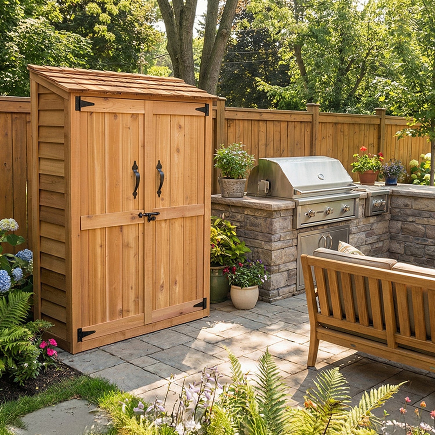 4' x 2' Garden Chalet Shed